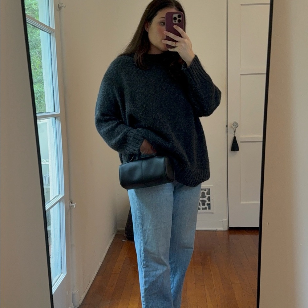 Jenni Kayne Amelia Cashmere Dark Gray Sweater
